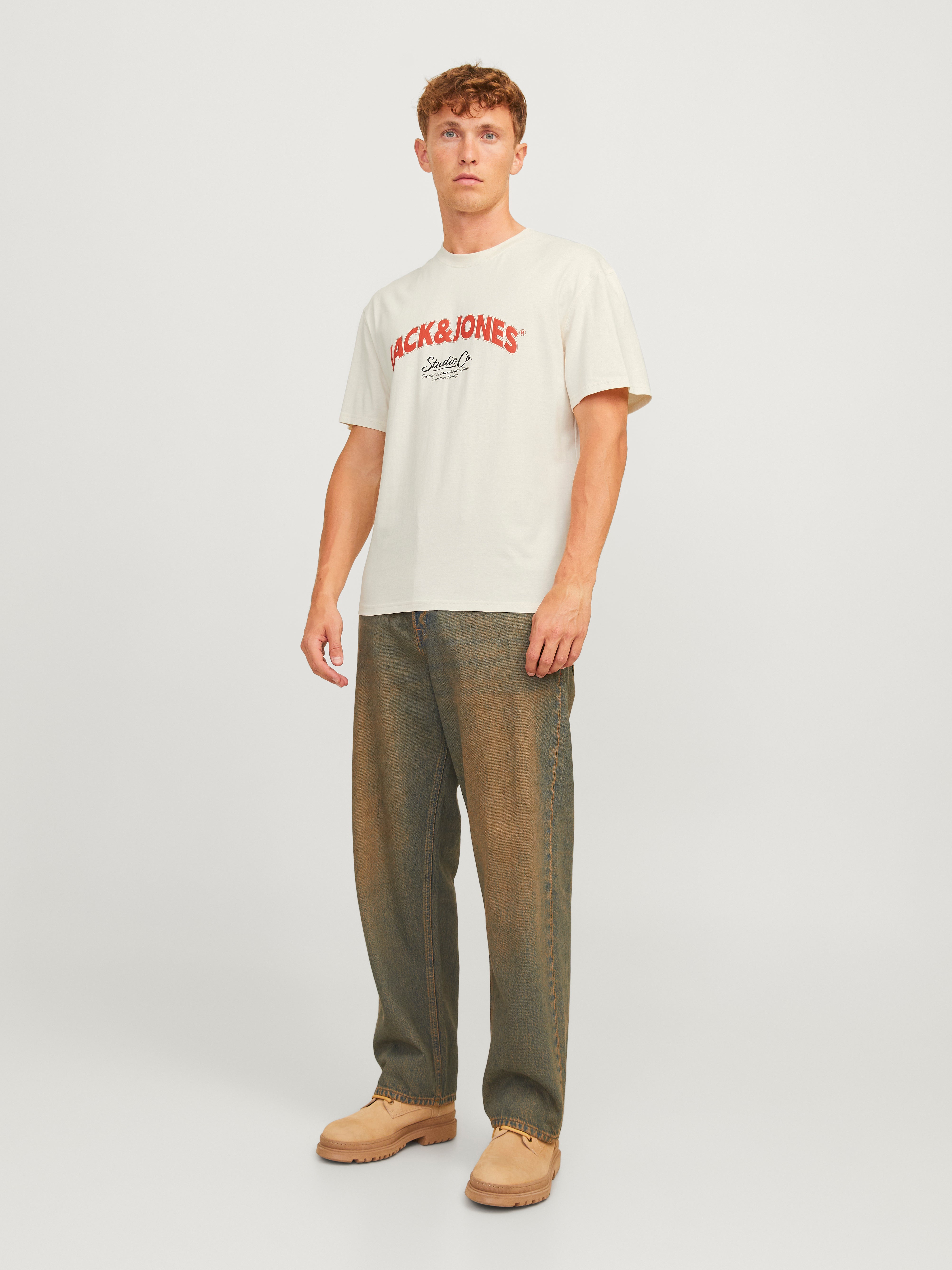 Jorbronx Arch Big Tee Ss Crew Neck Antique White