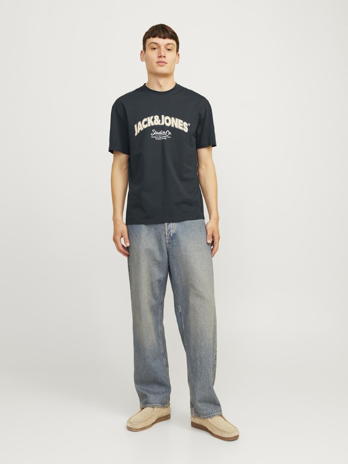 Jorbronx Arch Big Tee Ss Crew Neck Forest River