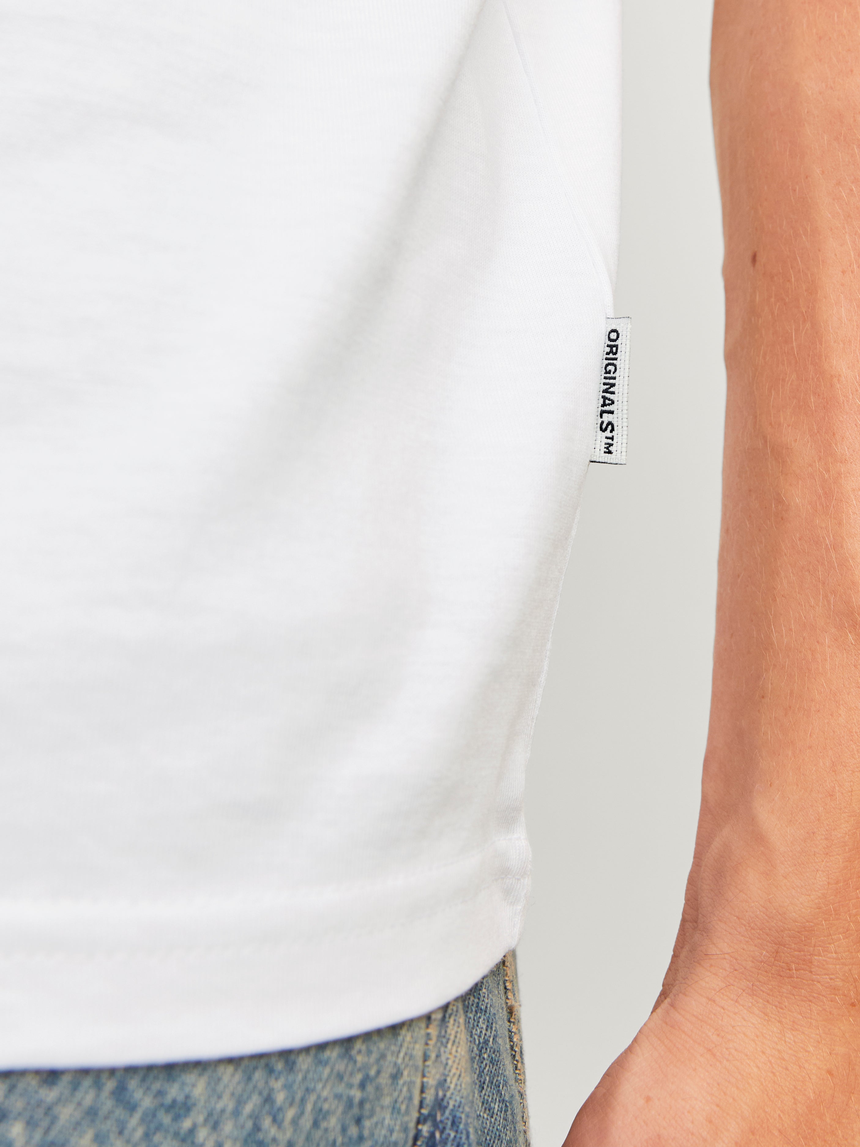 Jorbronx Arch Big Tee Ss Crew Neck Bright White