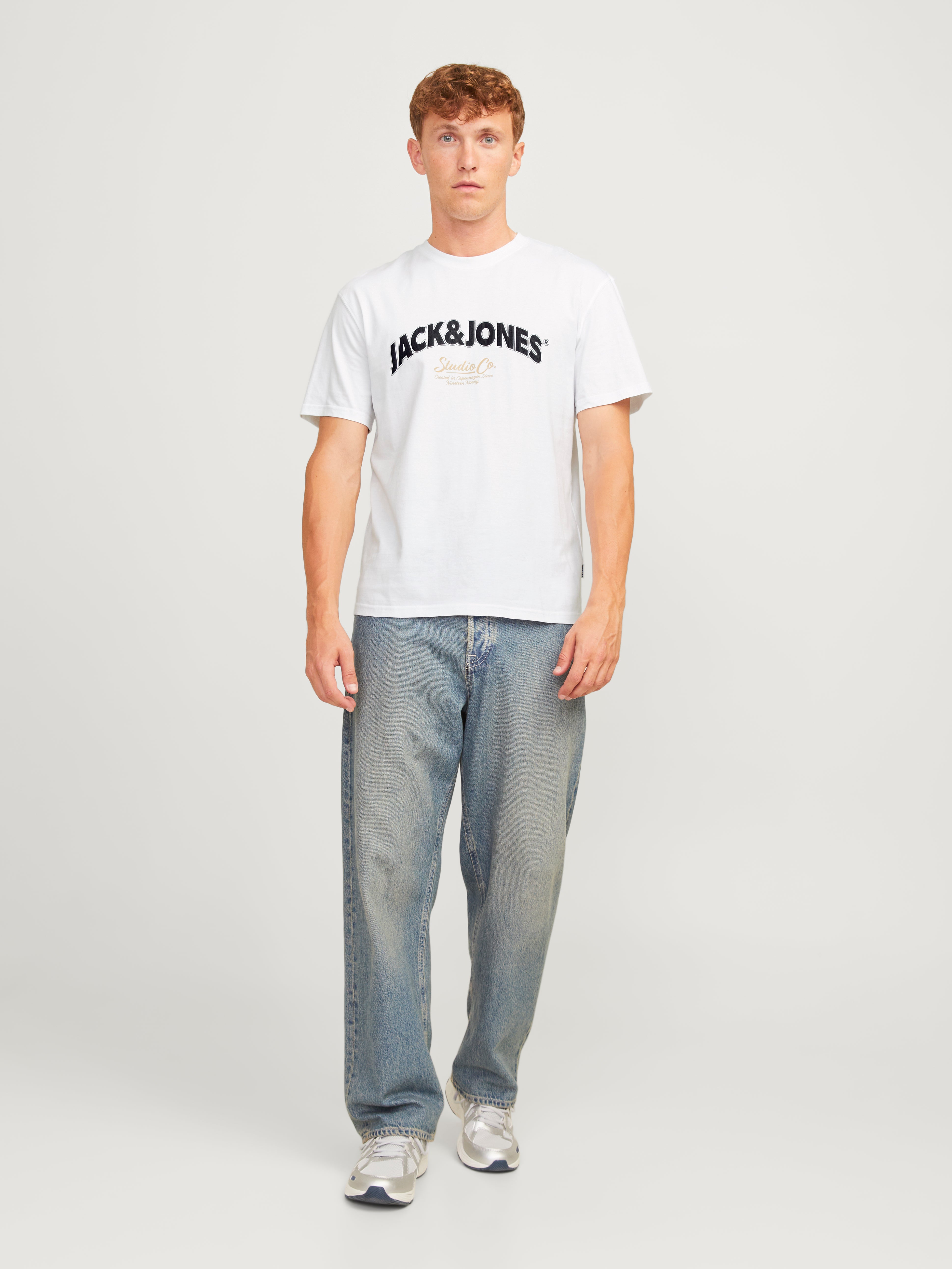 Jorbronx Arch Big Tee Ss Crew Neck Bright White