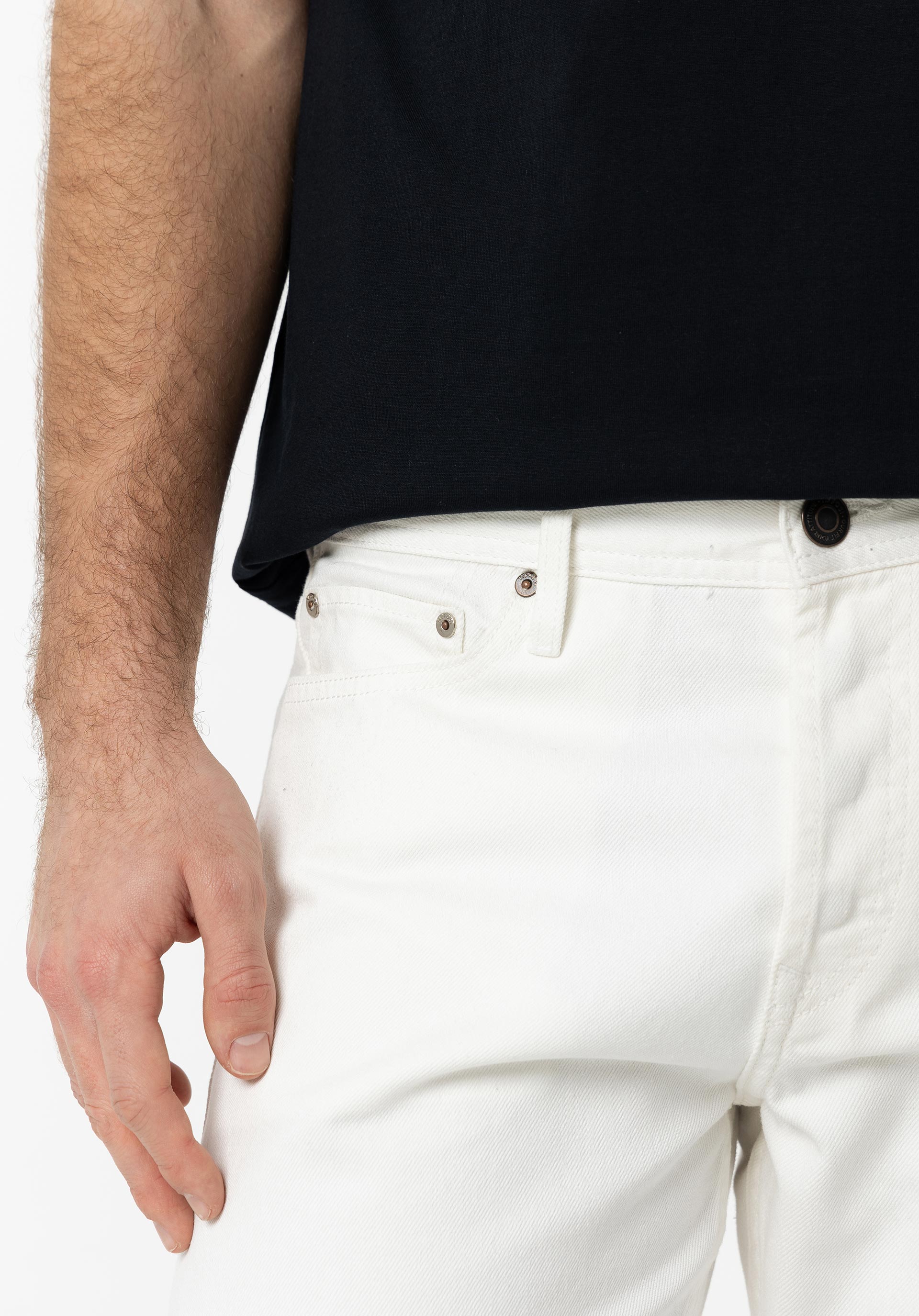 Loose Short_7 110 Tiffosi de hombre 10054404 Blanco Brillante