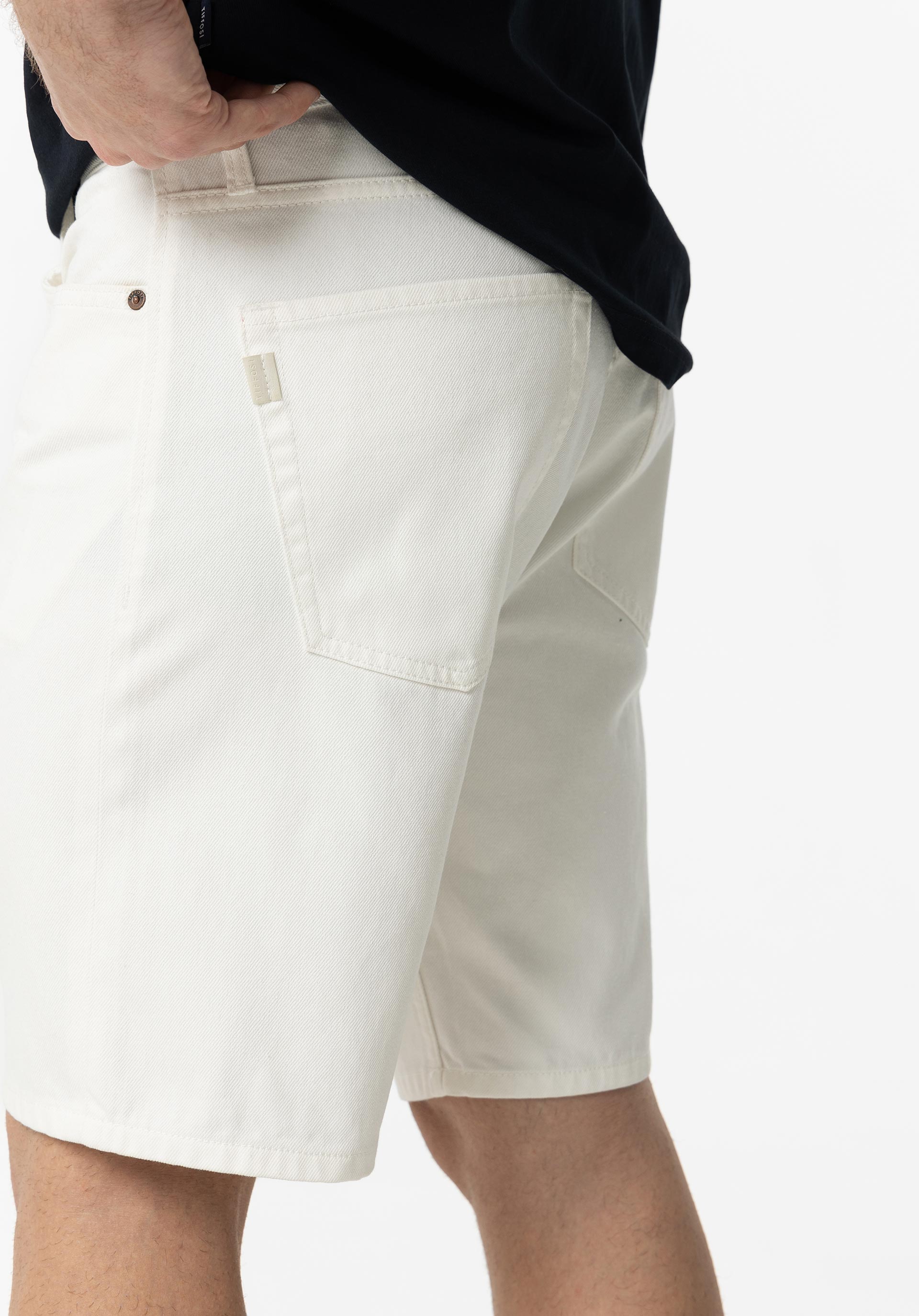 Loose Short_7 110 Tiffosi de hombre 10054404 Blanco Brillante