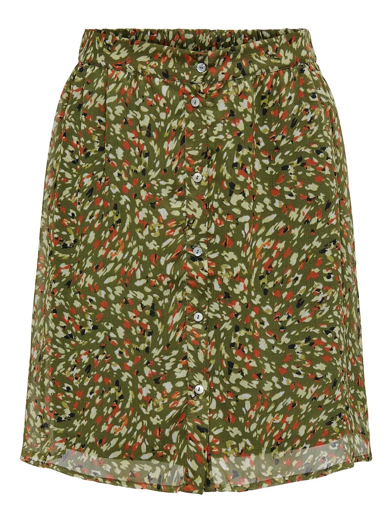 Onladele Life Button Skirt PtmWinter Moss Eco animal