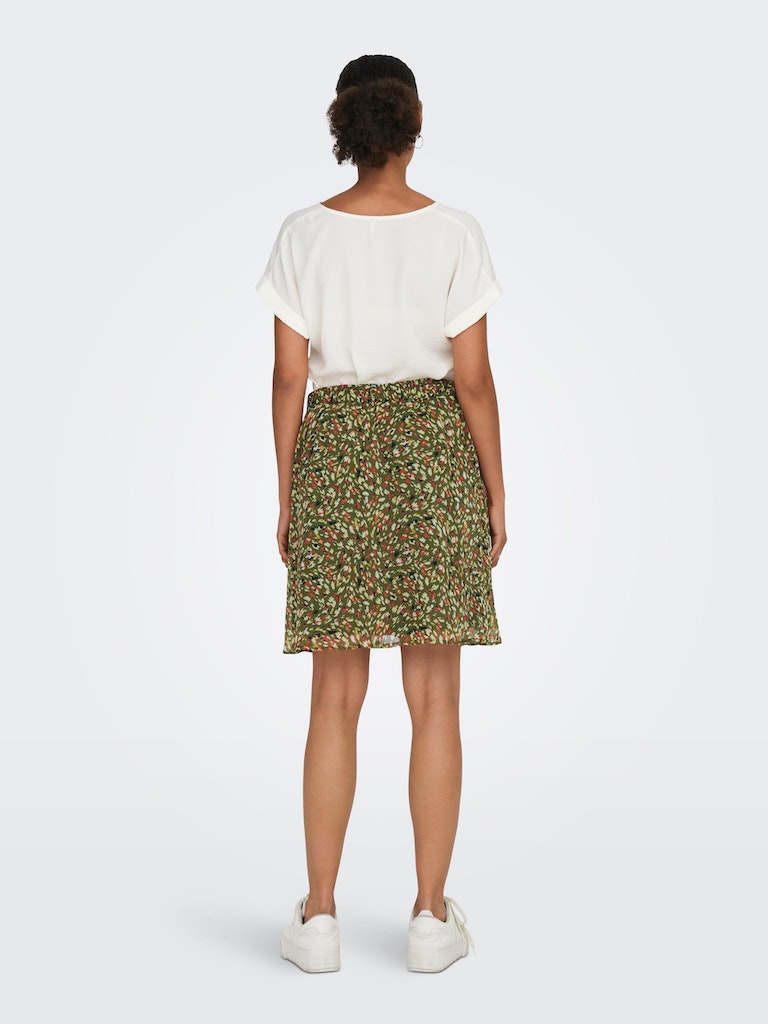 Falda Only 15301414 Onladele Life Button Skirt PtmWinter Moss Eco animal