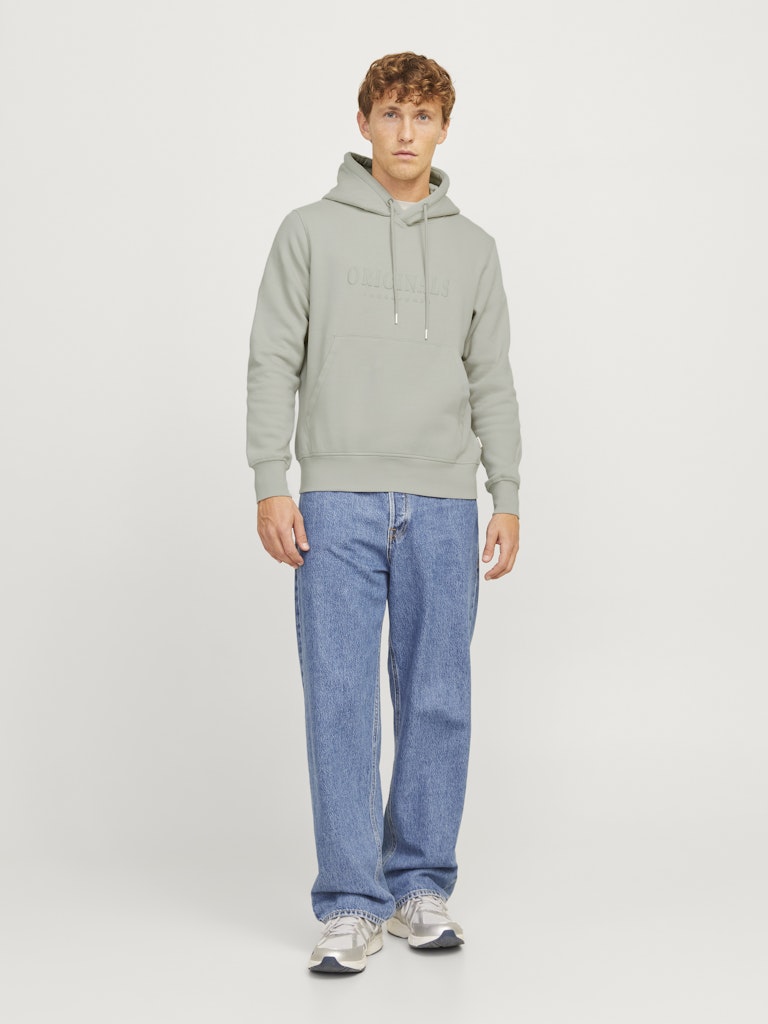 Jack & Jones Jorfrederiksberg Sweat Hood Spa 12270541 Mineral Gray