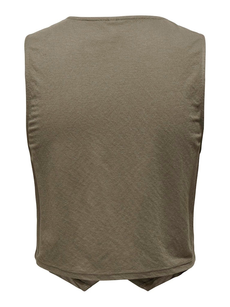 Only Chaleco 15319697 Onljany S/L Vest Jrs Walnut