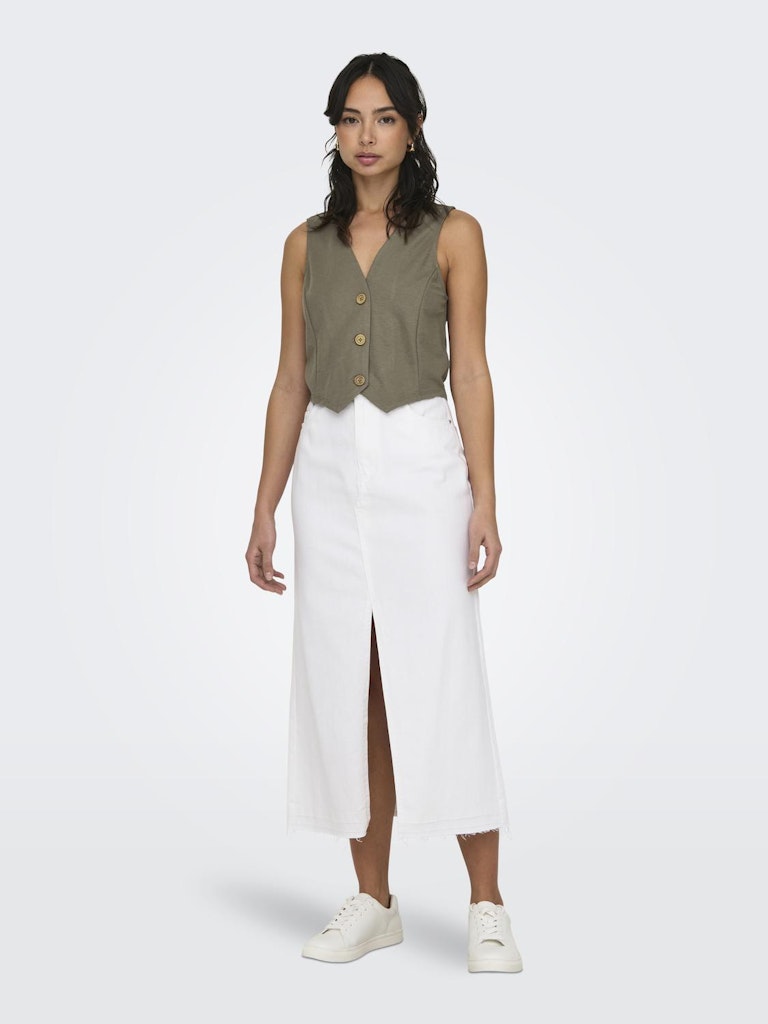 Only Chaleco 15319697 Onljany S/L Vest Jrs Walnut