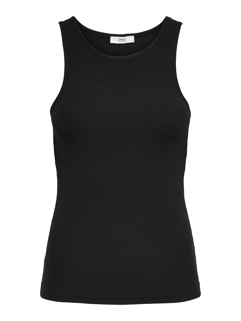 Camiseta Only 15234659 Onlkenya Rib Tank Top Jrs Noos Black