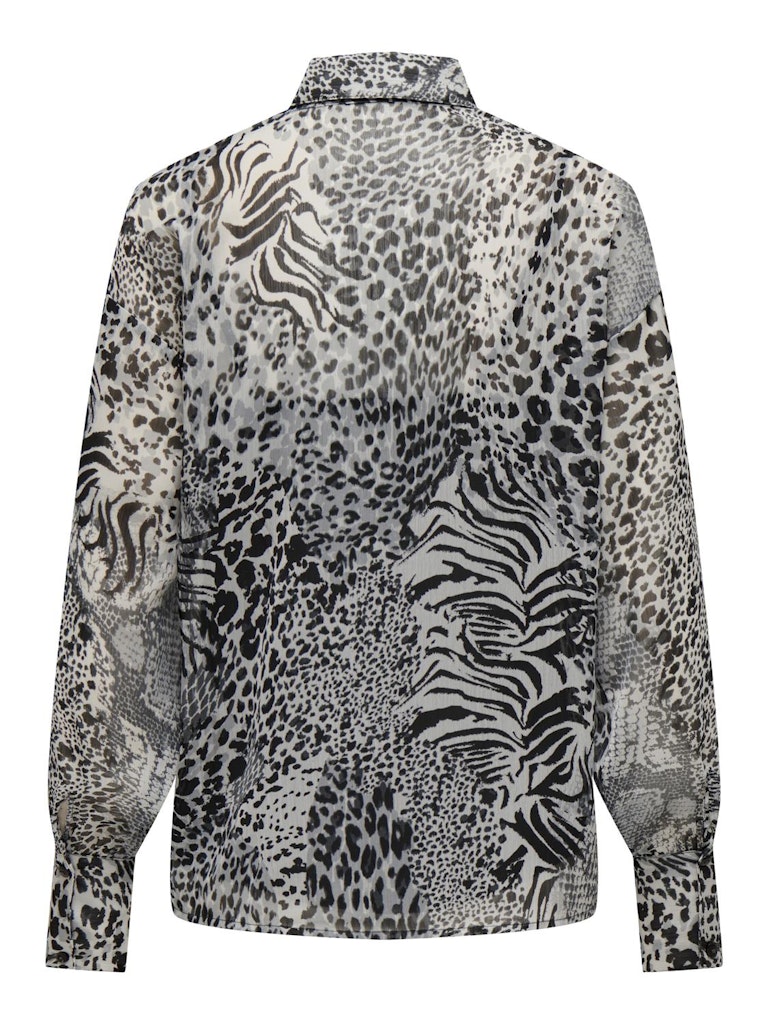 Only Onlria Life L/S Shirt Ptm 15329222 Gray Violet Ranch Animal