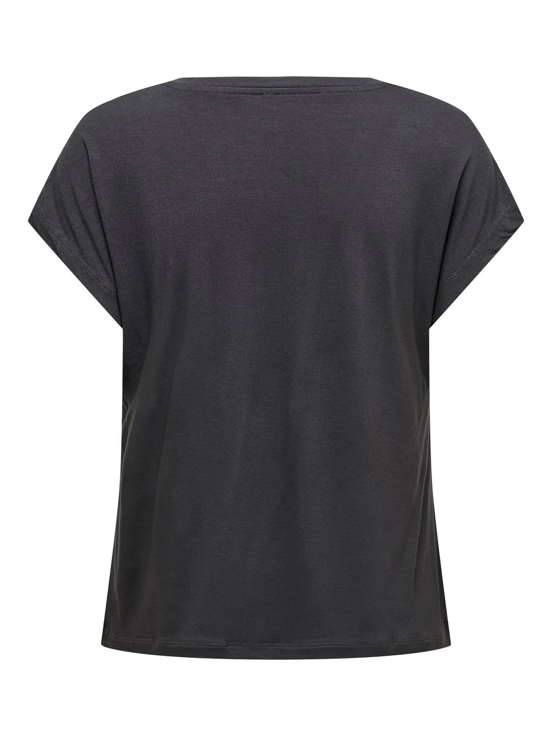 Only Onllouisa Capsleeve Mix Top Box Jrs 15330741 Phantom Sleeve Studs+Sequins (Gunmetal)