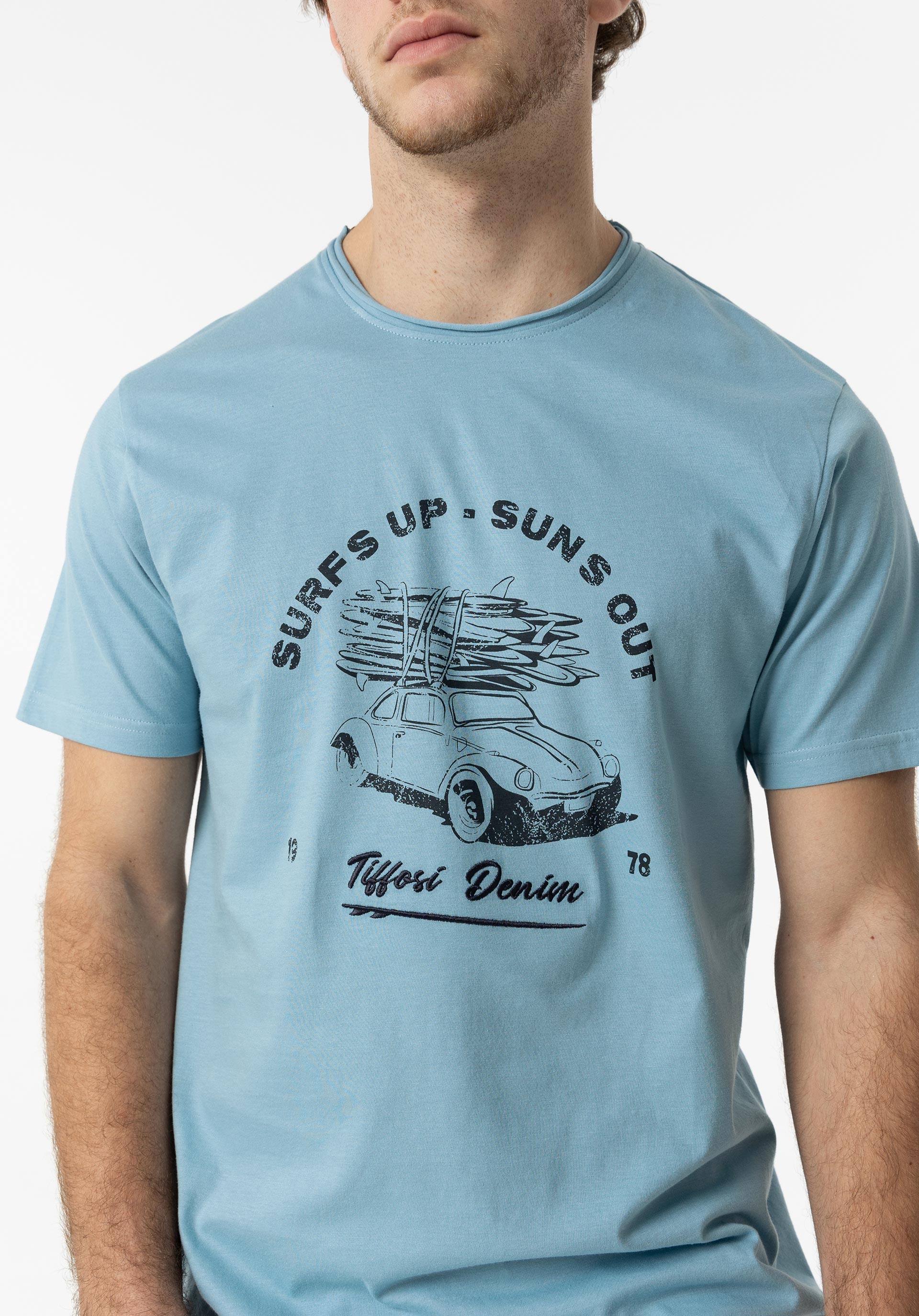 Camiseta Tiffosi 10054371 Rodney 742 Verde Tropical
