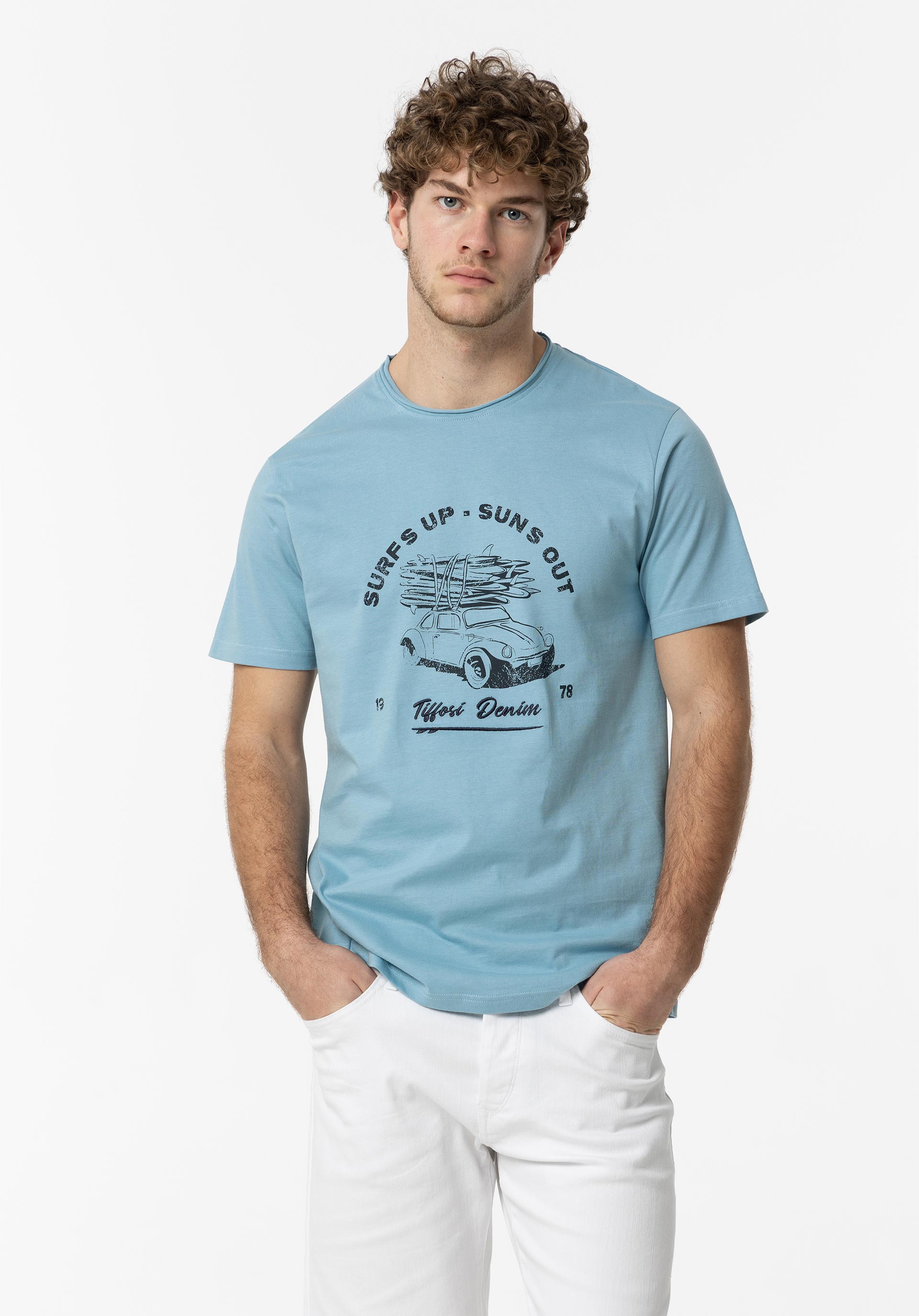 Camiseta Tiffosi 10054371 Rodney 742 Verde Tropical