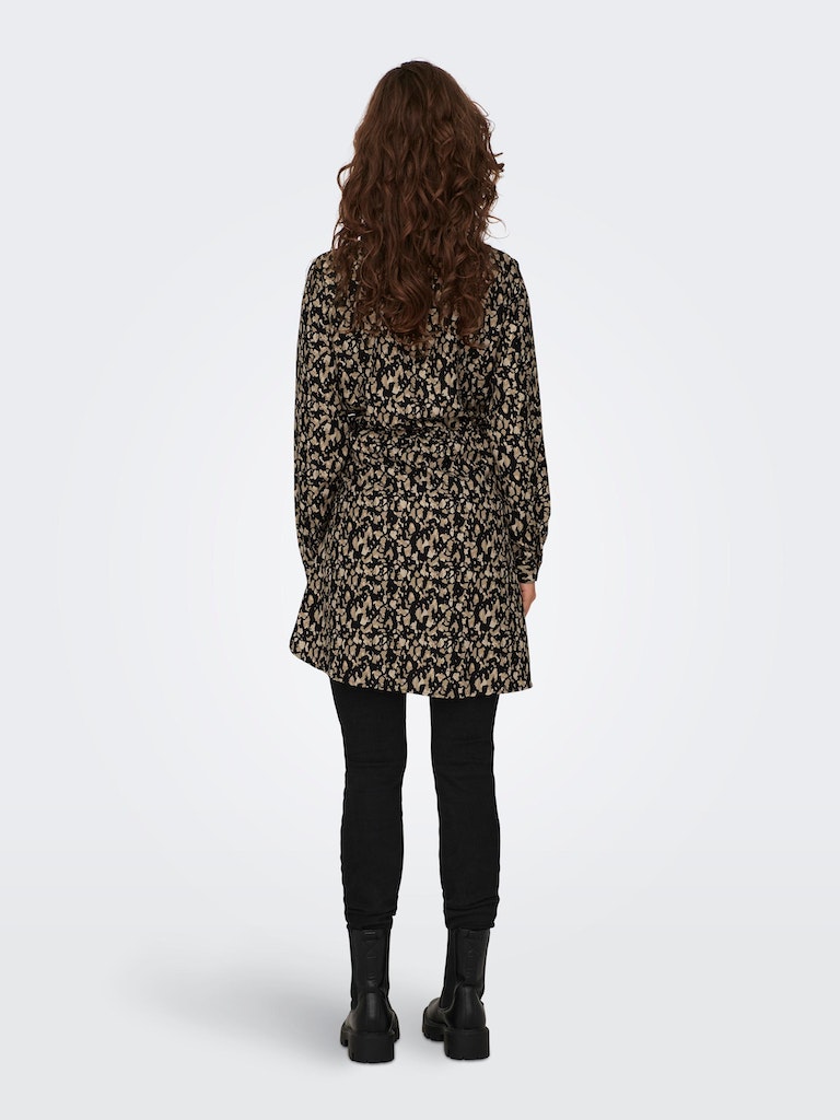 Onlcory L/S V-Neck Tunic Wvn NoosBlack CORA GRAPHIC