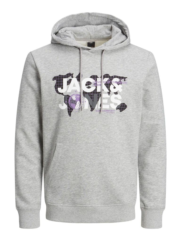 Jcodust Sweat Hood SnLight Grey Melange NEW LGM
