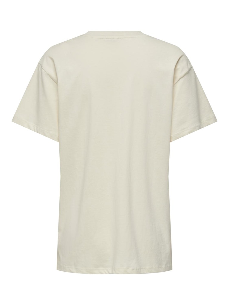 Only Onlfibi Fleur Life S/S O-Neck Tee Cs Jrs 15331299 Birch Mujer