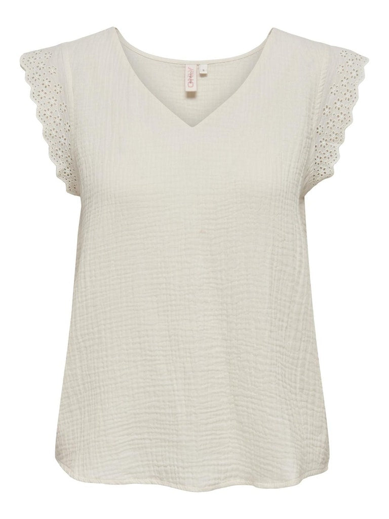 Onlthyra Sl Mix Top Noos Wvn 15292918 Cloud Dancer Only