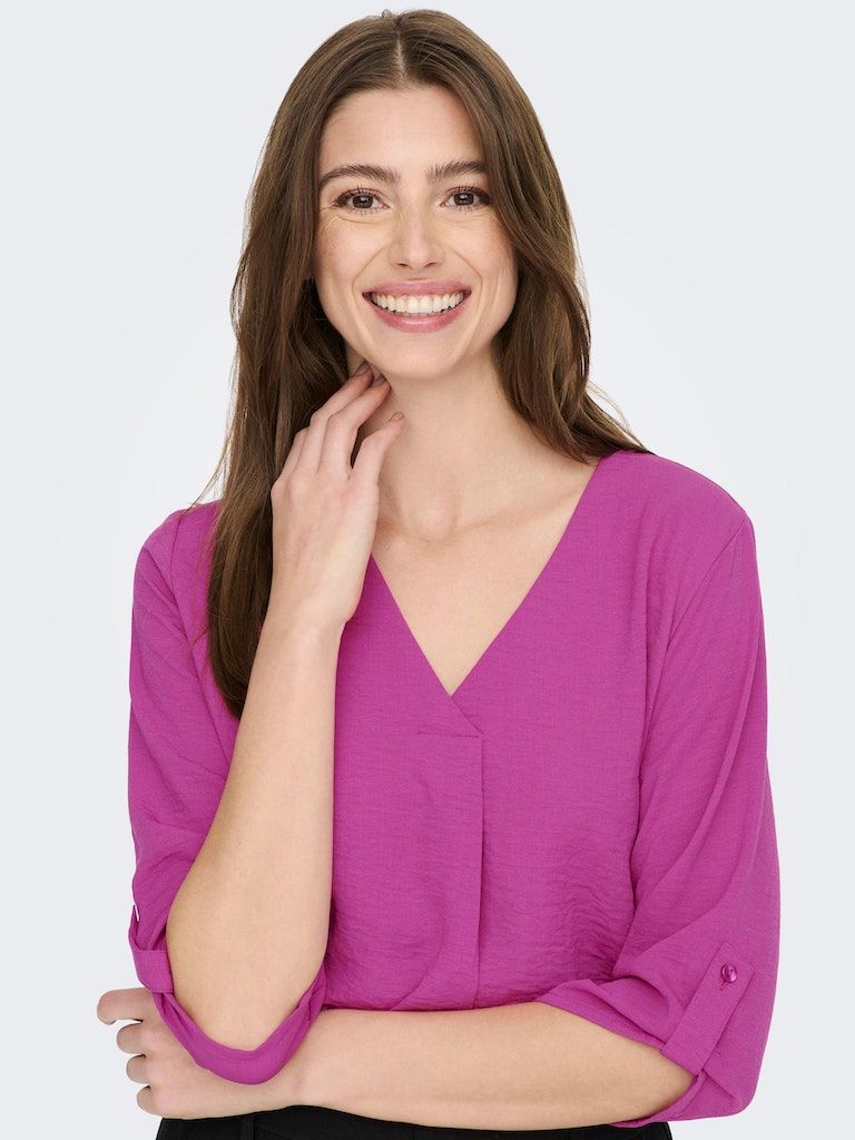 Jdydivya 3/4 Top Wvn Noos Festival Fuchsia