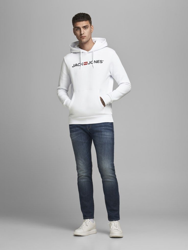 Jjecorp Old Logo Sweat Hood NoosWhite REG FIT