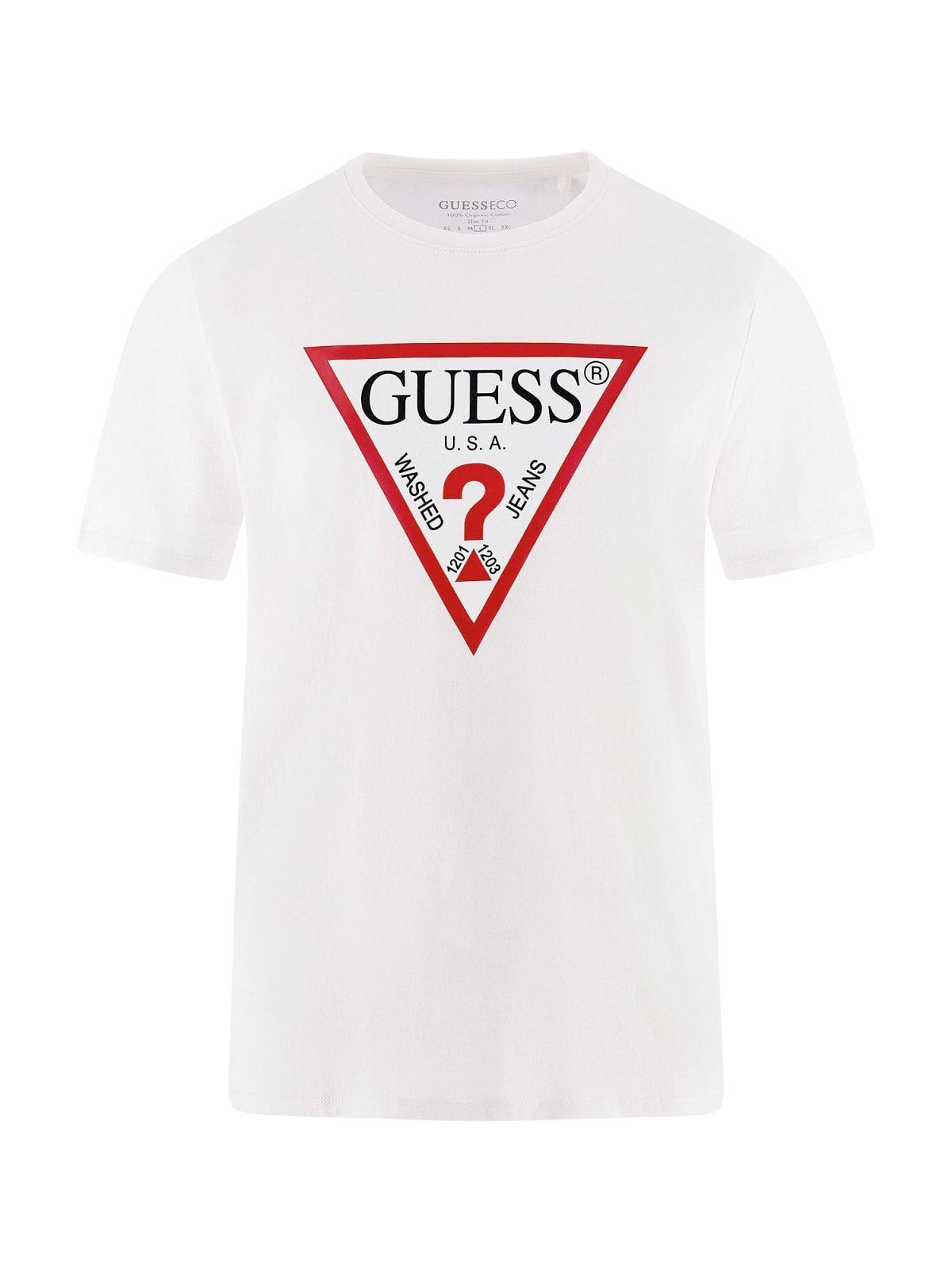 Cn Ss Original Logo Tee White - dvjeans