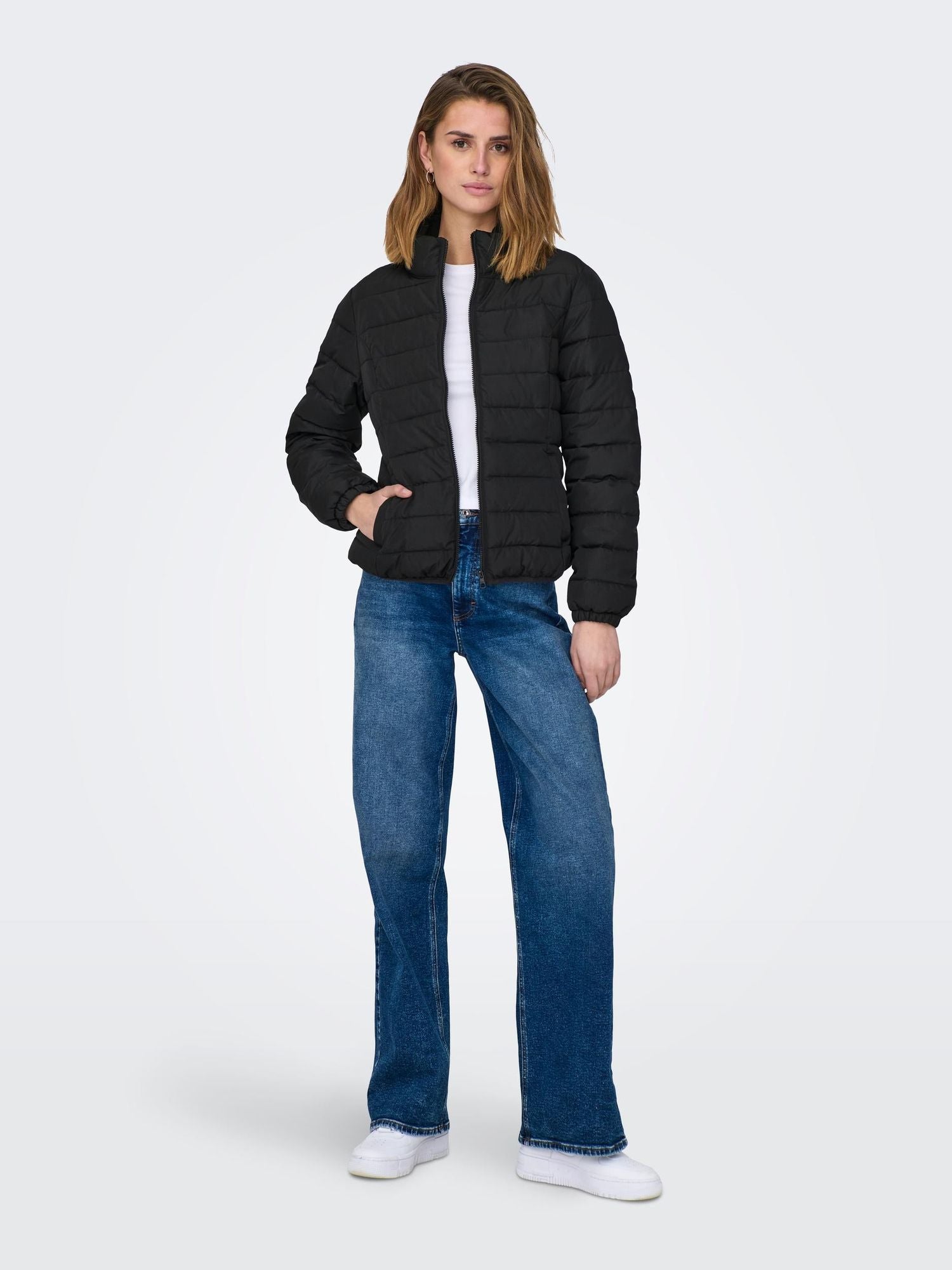 Onlclaire Quilted Jacket Cs OtwBlack - dvjeans