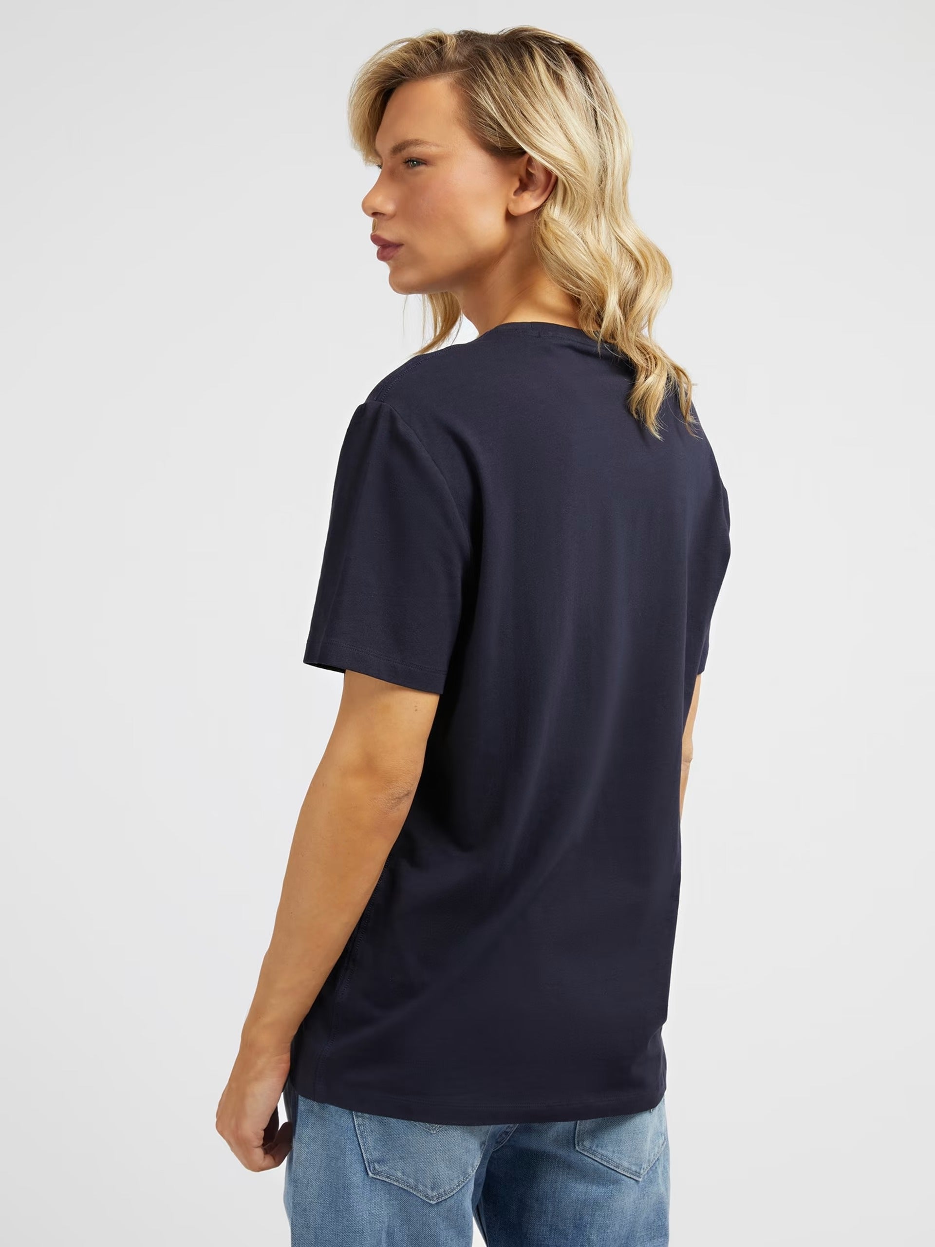 Ss Cn Shiny Gel Triangle Tee Smart Blue