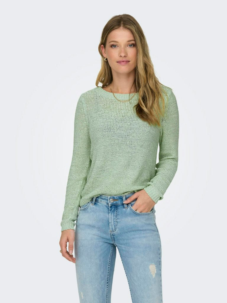 Sueter 15113356 Onlgeena Xo L/S Pullover Knt Noos Subtle Green de Only