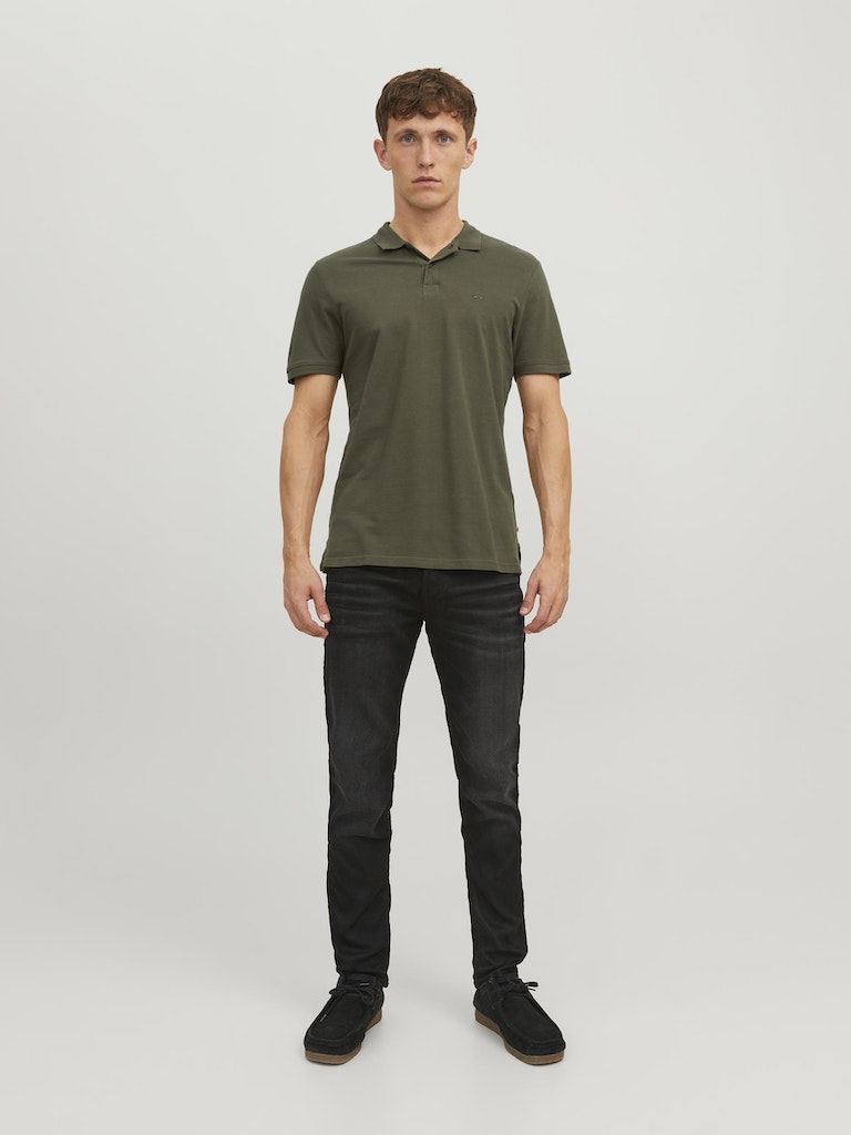 Jjebasic Polo 12136516 Ss Noos Olive Night Slim Fit de Jack & Jones