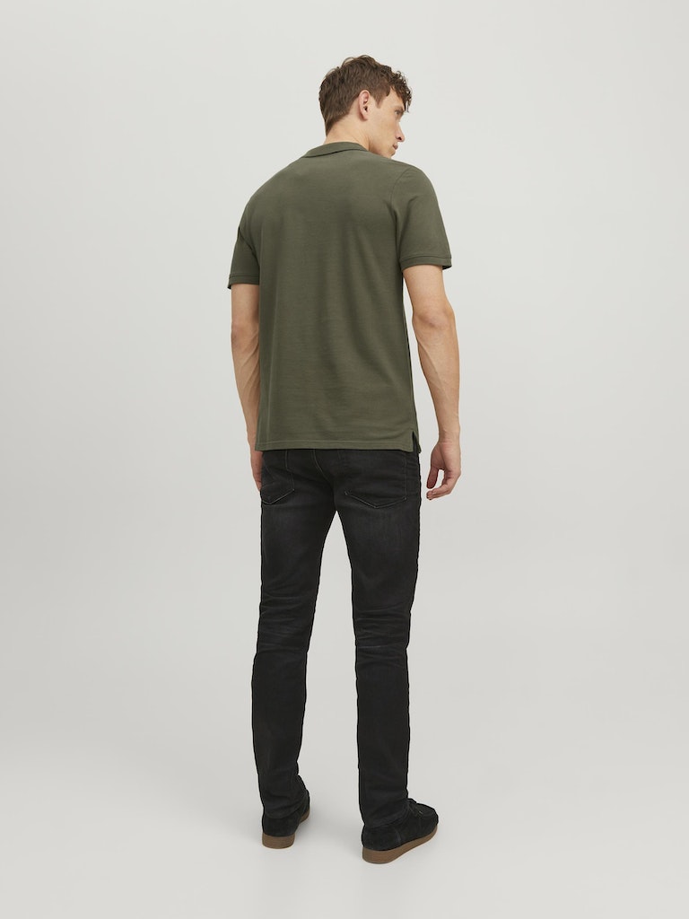 Jjebasic Polo 12136516 Ss Noos Olive Night Slim Fit de Jack & Jones