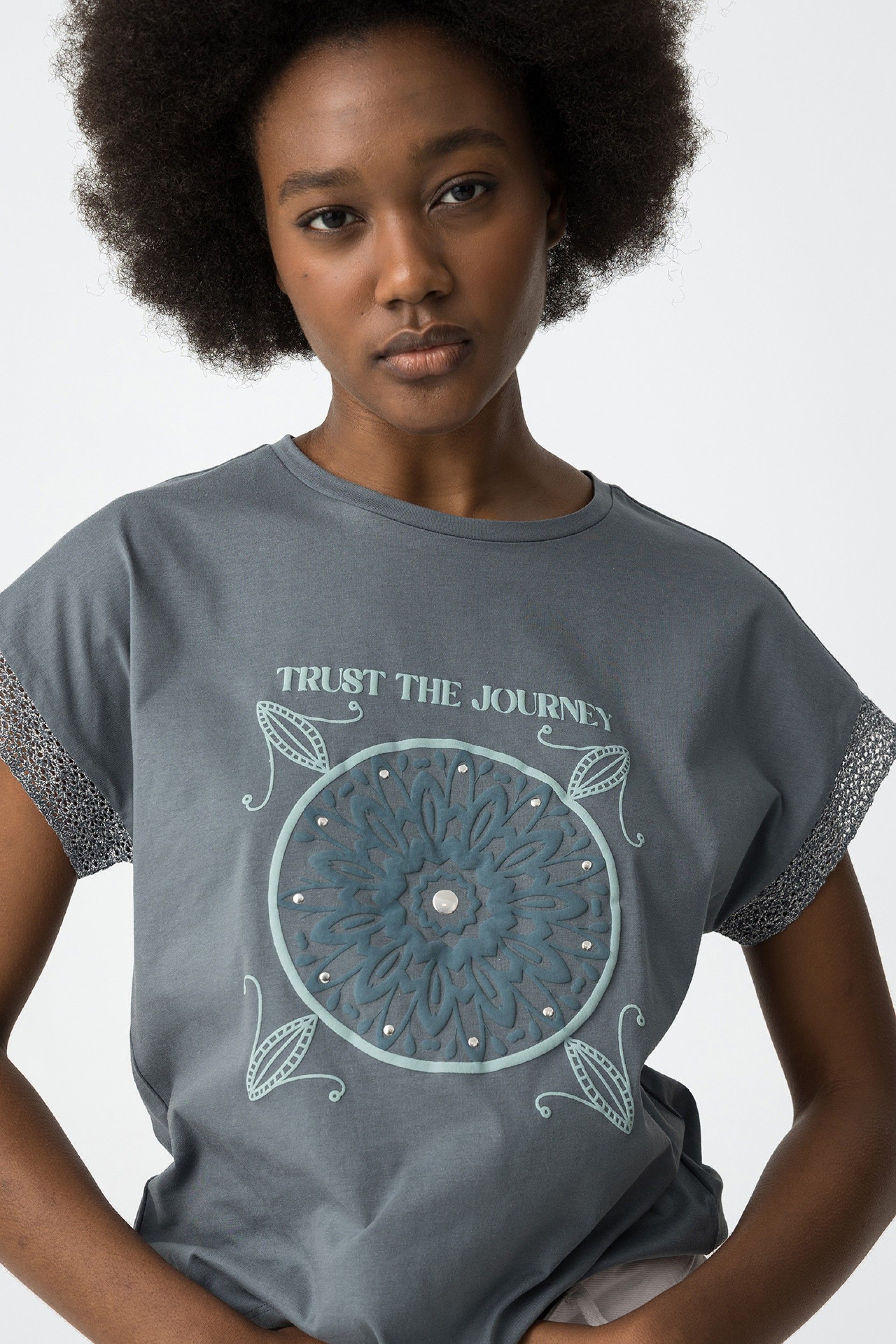 Camisetas Tiffosi Nomada 10059526 055 Gris Azulado