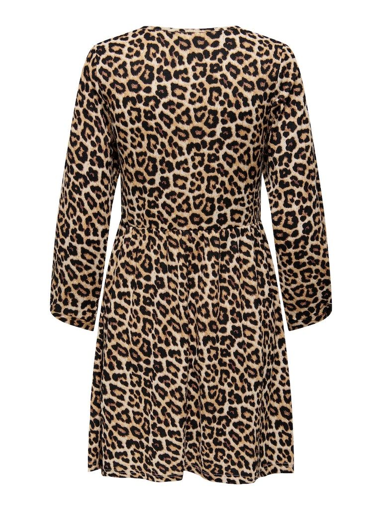 Jdylotus 7/8 O-Neck Dress Jrs AtkTapioca LEO JDY