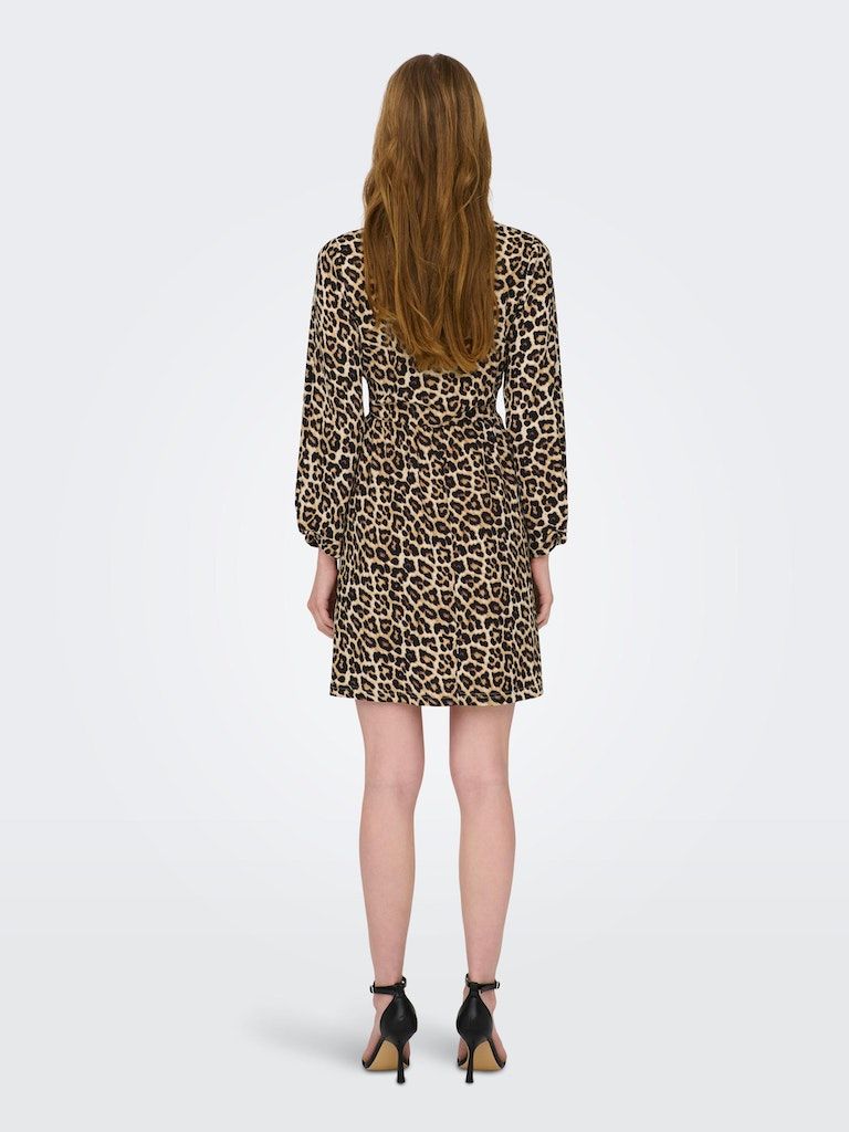 Jdylotus 7/8 O-Neck Dress Jrs AtkTapioca LEO JDY