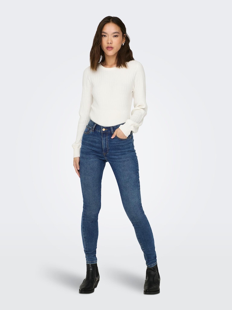 Jdytulga Anni Hw Ank Skinn Jeans Mix DnmMedium Blue Denim