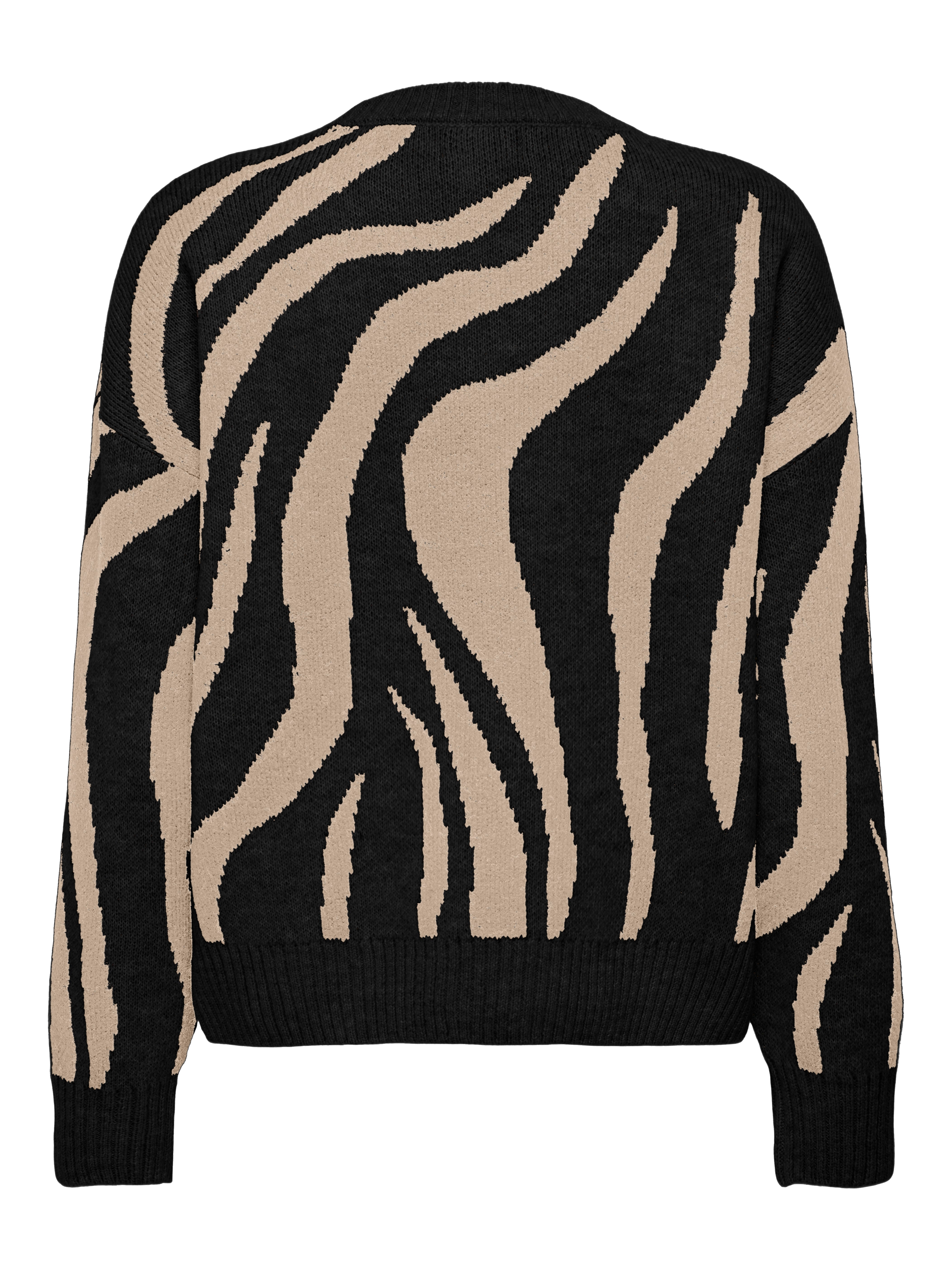Only Onlhazel Ls O-Neck Jq Knt 15328215 Black Humus