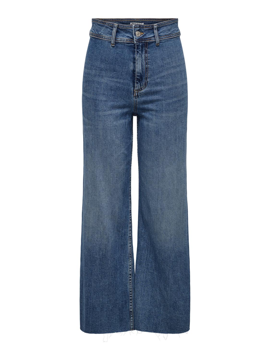 Jeans ONLY Onlserna Hw Crop Rw Ank Dnm Az Cs 15322777 Medium Blue Denim