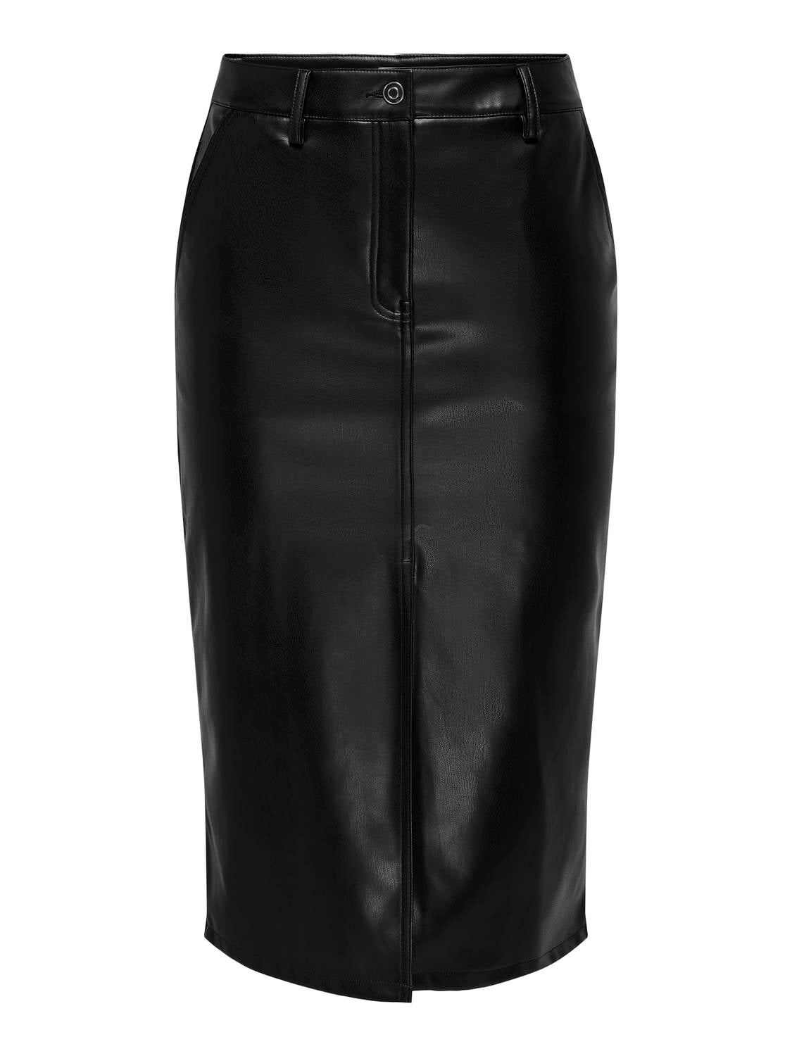 JDY Jdyalexa Hw Midi Slit Skirt Pnt 15330385 Black