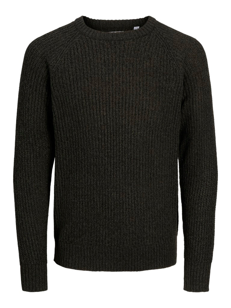 Jack & Jones Jjjones Knit Crew Neck Jack & Jones Pullover 12267393Rosin Twisted w. Black