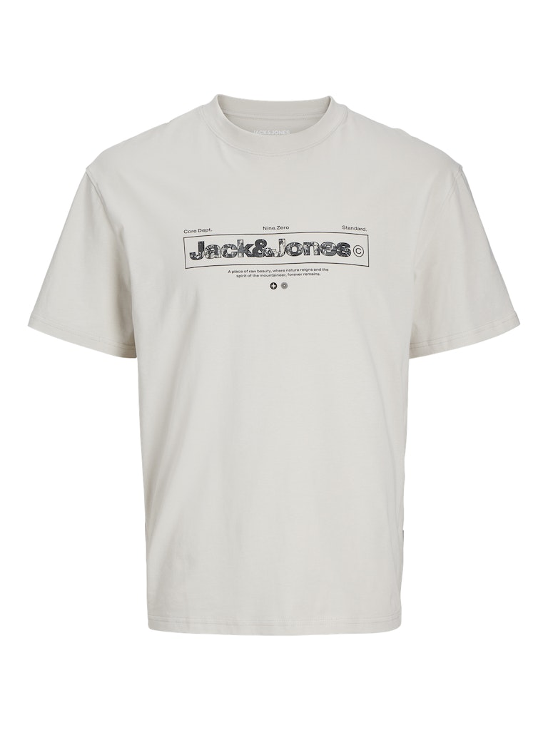 Jack & Jones Jcoalpha Front Print Tee Ss Crew Neck Jack & Jones T-Shirt 12265407Moonbeam