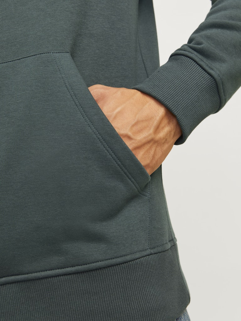 Jack & Jones Jorportland Block Branding Sweat Hood 12262421 Forest River