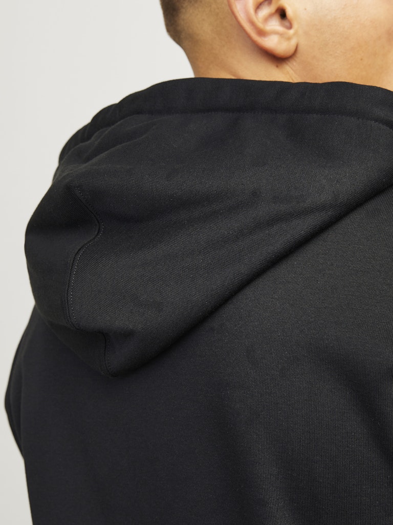 Jack & Jones Jorportland Block Branding Sweat Hood 12262421 Black
