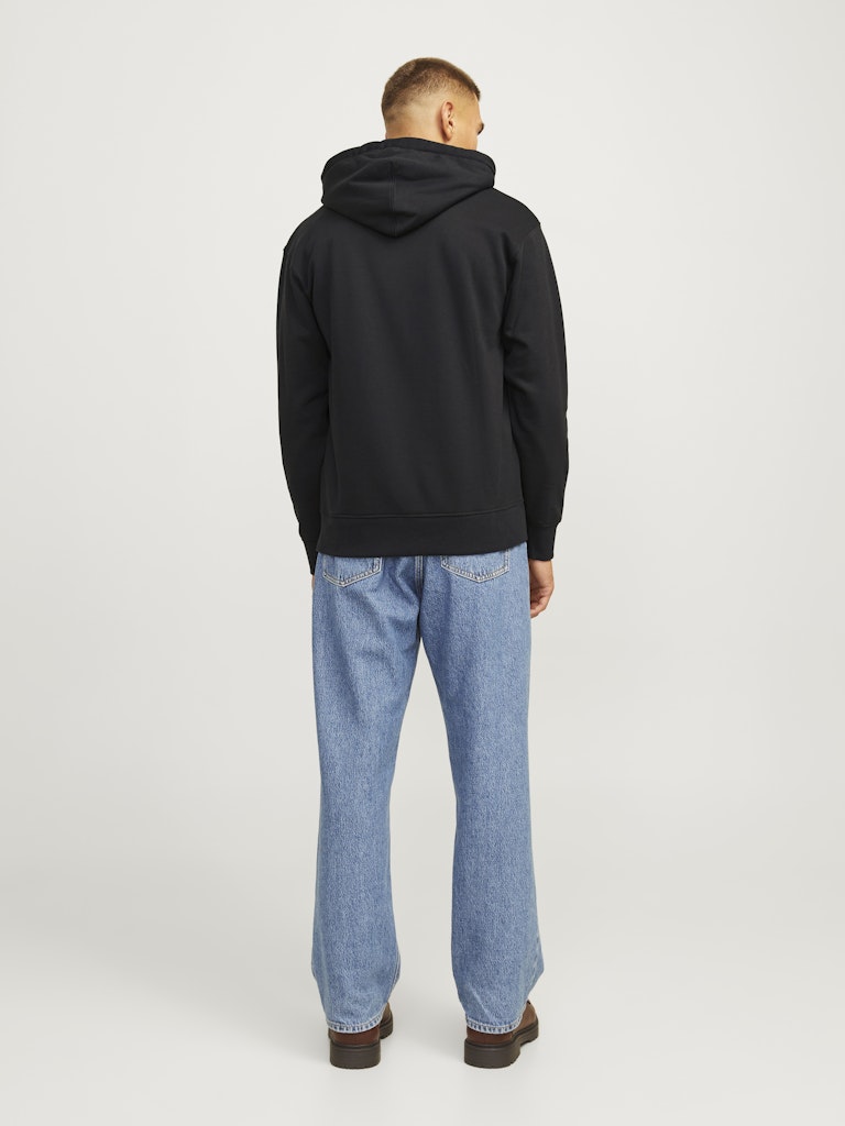 Jack & Jones Jorportland Block Branding Sweat Hood 12262421 Black