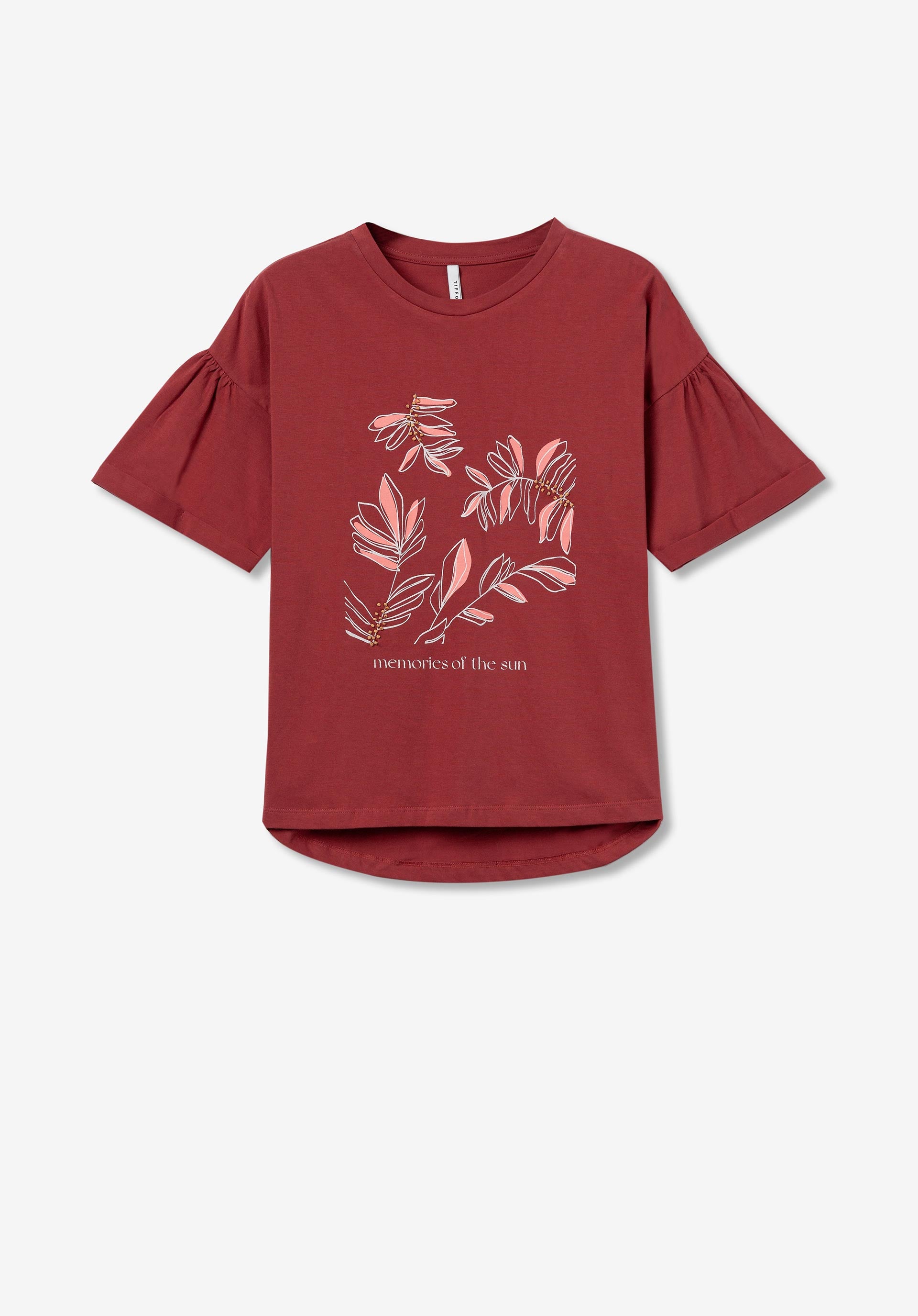 Camiseta de Tiffosi 10054224 Filo_1 513 Rojo Mineral