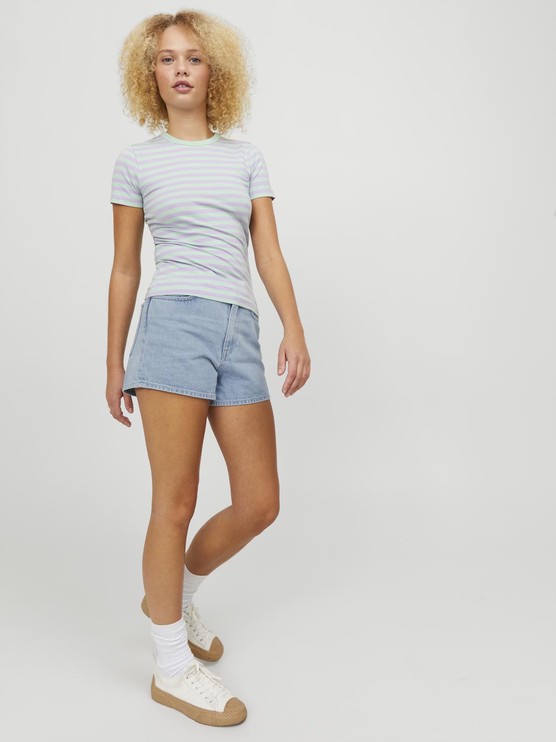 JJXXJxnany Mini Hw Denim Shorts Dnm Sn Light Blue Denim