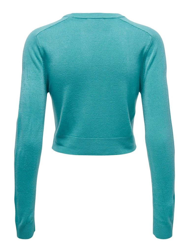 Onlsunny Ls Short O-Neck Cc Knt Baltic