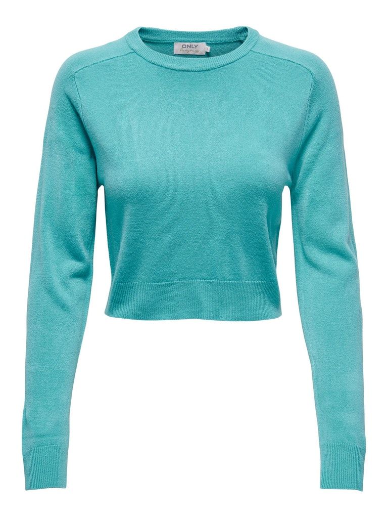 Onlsunny Ls Short O-Neck Cc Knt Baltic