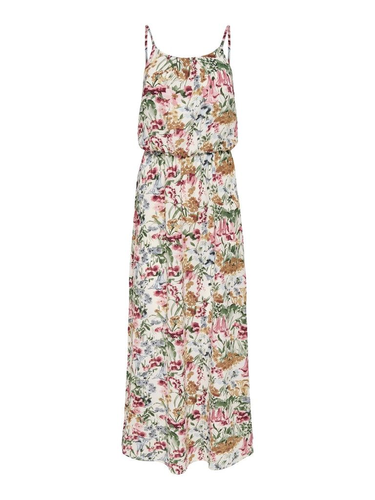 Onlwinner S/L Maxi Dress Noos Ptm Cloud Dancer BLURRY FLOWER