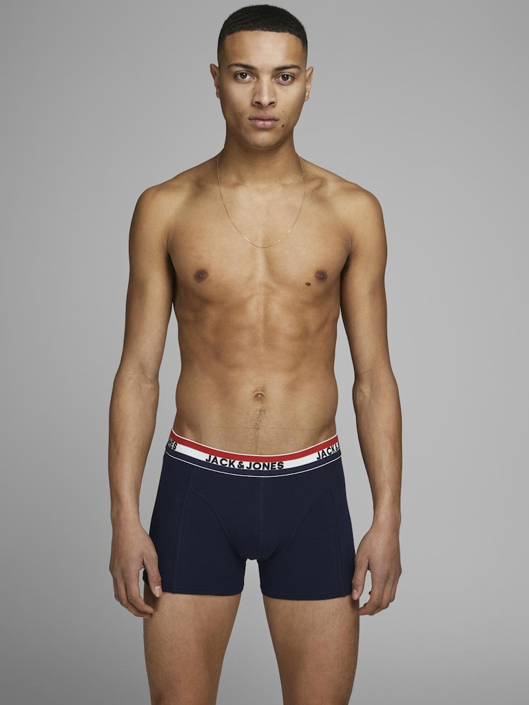 Trunks Jack & Jones Jacwaistband Strib Trunks 3 Pack Ln Styd 12171265 Black
