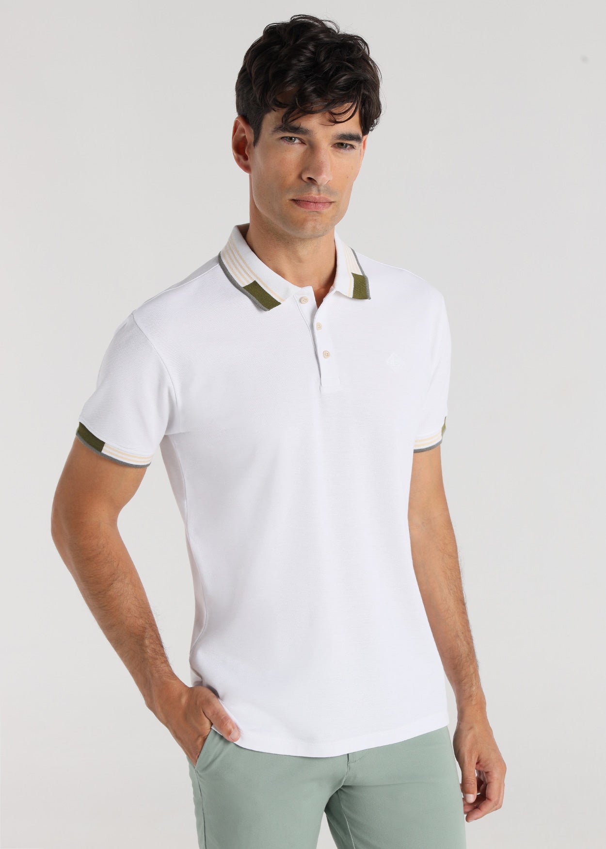 Polo Manga Corta Cuello Jacquard Bendorff 831105542201