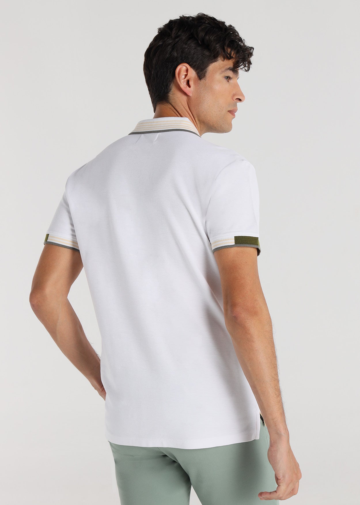 Polo Manga Corta Cuello Jacquard Bendorff 831105542201