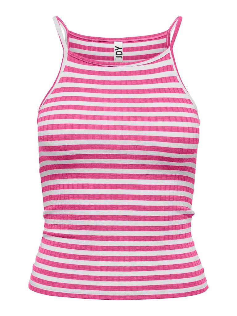 Jdyfransiska S/L Stripe Top Jrs Noos Cloud Dancer/PINK