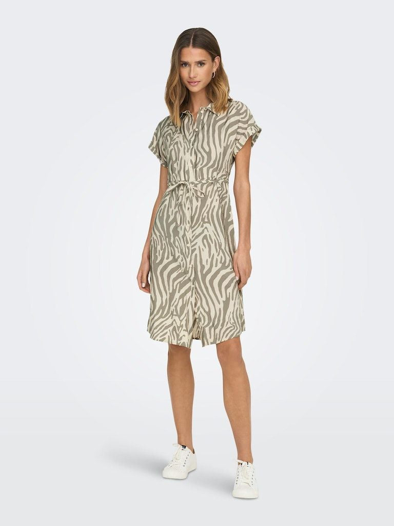 Jdycamille S/S Shirt Dress Wvn Sandshell